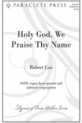 Holy God We Praise Thy Name SATB choral sheet music cover